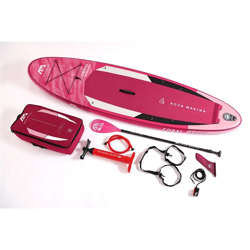 Aqua Marina Coral 10.2 SUP Komplett Set Aufblasbares Stand Up Paddle Board – Bild 3