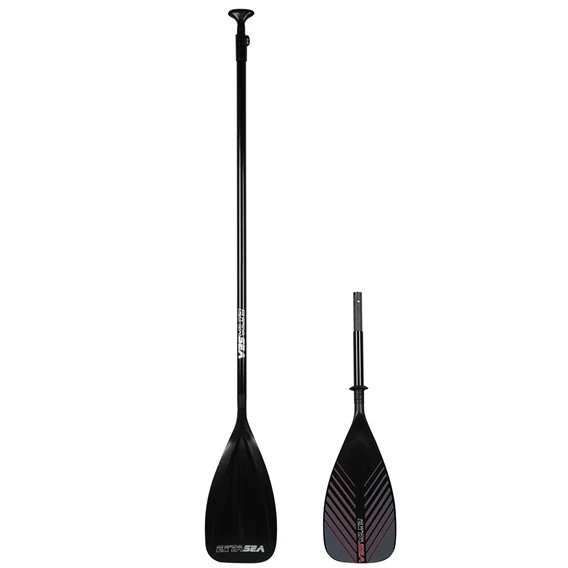 ExtaSea 2-in-1 SUP Fiberglaspaddel Paddelkombination Doppelpaddel Red – Bild 5