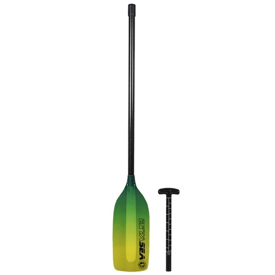 ExtaSea Carbon Kanu Stechpaddel Vario Professional Green – Bild 2