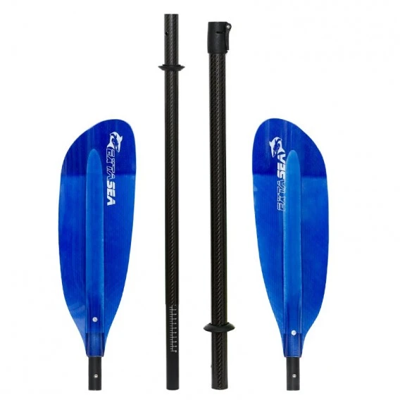 ExtaSea Pro Tour Carbon Vario Doppelpaddel | 220-240cm | 4-teilig | Dark Blue – Bild 2
