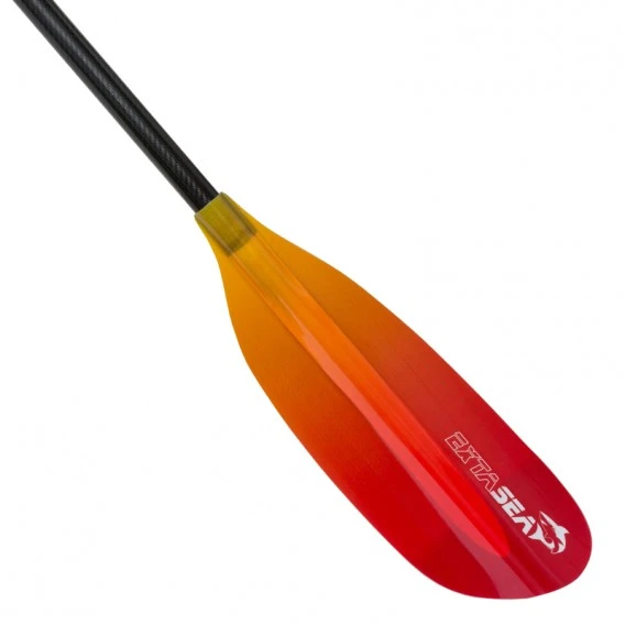ExtaSea Pro Tour Carbon Vario Doppelpaddel | 230-240cm | 2-teilig | Red-yellow – Bild 5