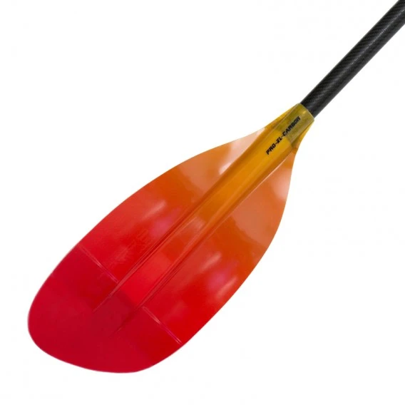 ExtaSea Pro-XL Carbon Vario Doppelpaddel | 220-240cm | 4-teilig | Red-yellow – Bild 6