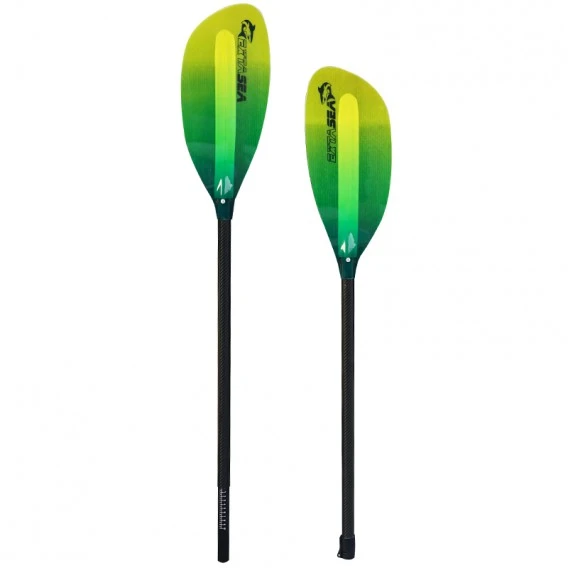 ExtaSea Pro-XL Carbon Vario Doppelpaddel | 220-240cm | 2-teilig | Lime-yellow â Bild 4