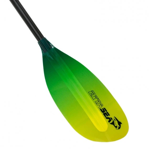 ExtaSea Pro-XL Carbon Vario Doppelpaddel | 220-240cm | 2-teilig | Lime-yellow â Bild 5