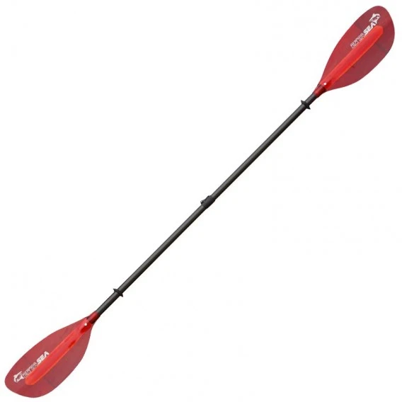 ExtaSea Pro-XL Carbon Vario Doppelpaddel | 220-240cm | 2-teilig | Red – Bild 2