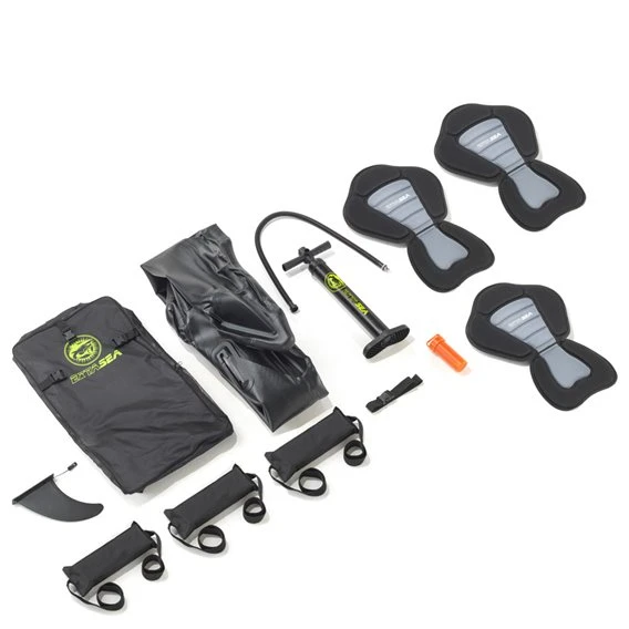 Extasea Race 470 3er Drop-Stitch Kajak Aufblasbar Luftboot Schlauchboot Blau – Bild 5