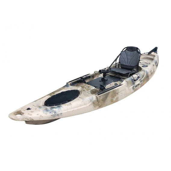 ExtaSea-Yak 350 Pro 1er Sit On Top Kajak Mit Steueranlage + Kajaksitz + Paddel – Bild 2