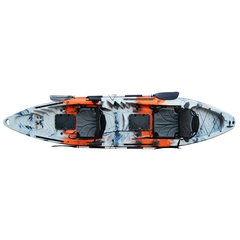 ExtaSea-Yak 390 Pro 2er Sit On Top Kajak Set + 2 Paddel & Kajaksitze – Bild 6